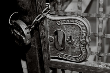 Old Texas Jail Lock