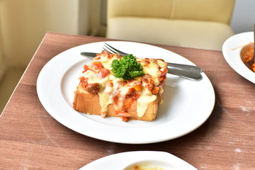 bread and cheese.