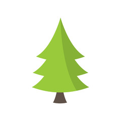 Christmas Tree Illustration. Great for greeting card, banner, web design, poster elements.