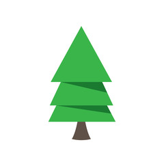 Christmas Tree Illustration. Great for greeting card, banner, web design, poster elements.