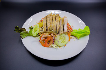 Salad on the plate