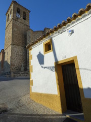 Fototapeta na wymiar Castillo de Bayuela es un pequeño pueblo de la provincia de Toledo, localizado en la comarca natural de la Sierra de San Vicente