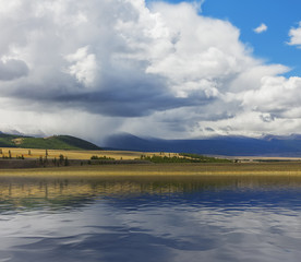 Altai mountains. Beautiful highland landscape. Russia Siberia