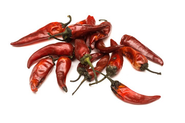 Chilli pepper isolated on white background.