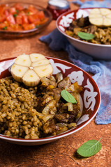 Rice with spices and meat
