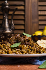 Rice with spices and meat