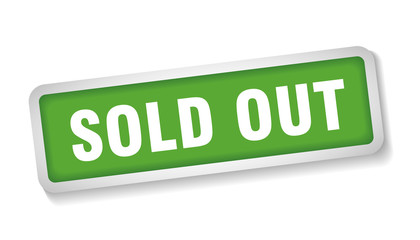 sold out sign label stamp