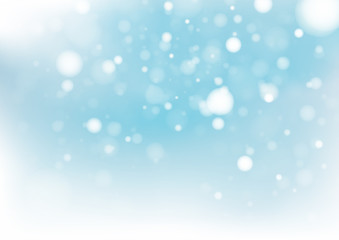 Blue bokeh abstract background. Vector illustration