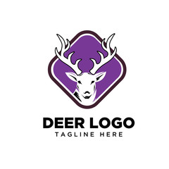 Square frame deer logo