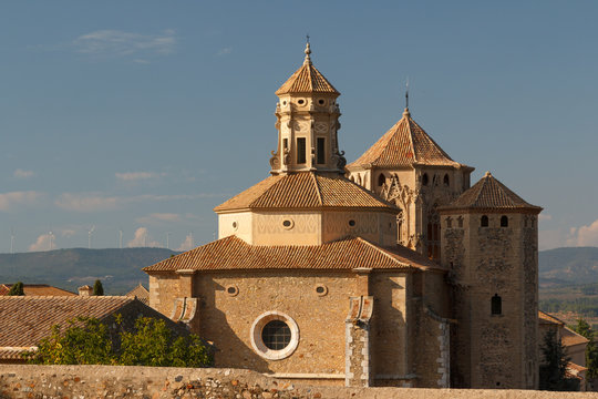 A view to medieval Poblet abbey, Spain