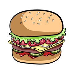 Hamburger Vector