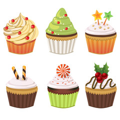 christmas cupcake set