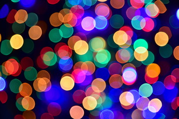 Festive lights. Can be used as background