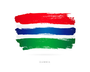 Flag of the Gambia. Abstract concept