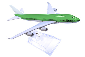 maquette d'avion de ligne, fond blanc