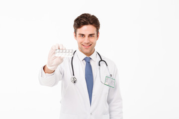 Fototapeta premium Portrait of a confident young male doctor