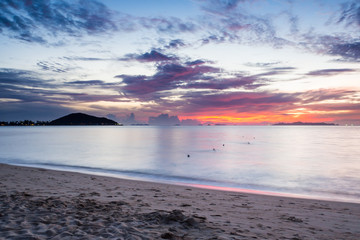 Sunset in Samui island 