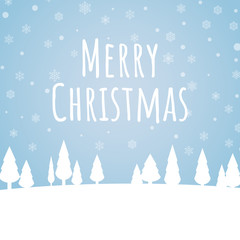 christmas snowy christmas tree vector