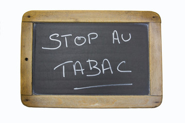 Fototapeta premium ardoise stop au tabac