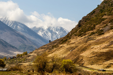 Big mountain a famous landmark in Ganzi, Sichuan, China