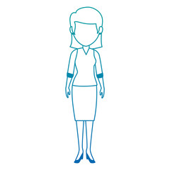 beautiful teacher female avatar character