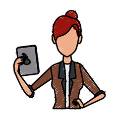 Business woman cartoon