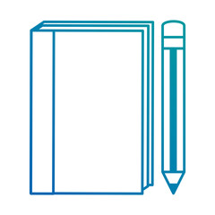 text book with pencil