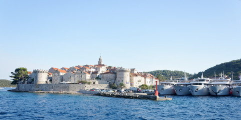 View of Korčula (Korcula) city in Croatia © konik60