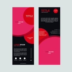 Design vector template for roll up poster, business banner, modern publication and etc. Layout size 160x60cm