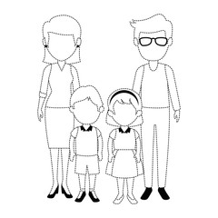 teachers couple with students avatars characters