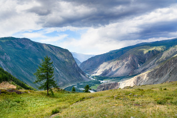 Valley of Chulyshman river. Altai Republic. Russia