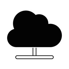 cloud computing isolated icon