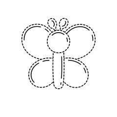 funny inflatable shaped balloons butterfly animal vector illustration