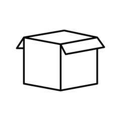 Cardboard box open
