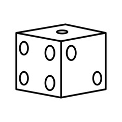 Gambling dice isolated
