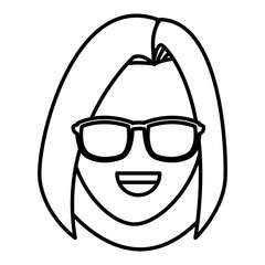 Woman with sunglasses