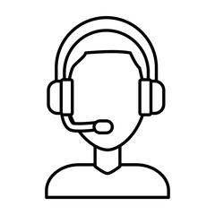 Call center man avatar