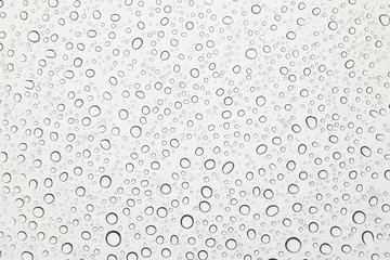 Water drops on glass, Rain droplets on glass background.