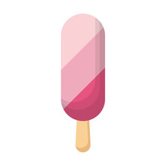ice cream bar icon over white background colorful design vector illustration