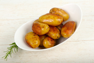 Young baked potato