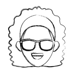 Woman with sunglasses