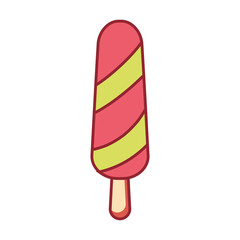 colorful  ice cream over white background  vector ilustration