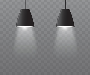 Ceiling lamps vector