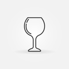 Wine glass vector simple icon