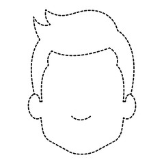 young man head avatar character
