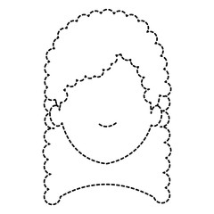 beautiful woman head avatar character