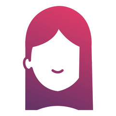 beautiful woman head avatar character