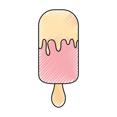 ice cream bar icon over white background colorful design  vector illustration