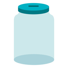 glass jar isolated icon