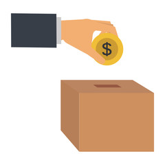 savings box isolated icon